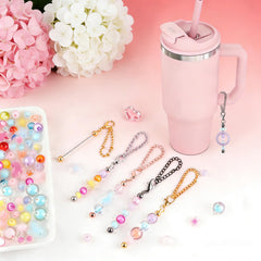 Aluminum alloy beadable cup charms 12 cm length