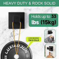 Matte black SUS304 stainless steel bathroom hooks