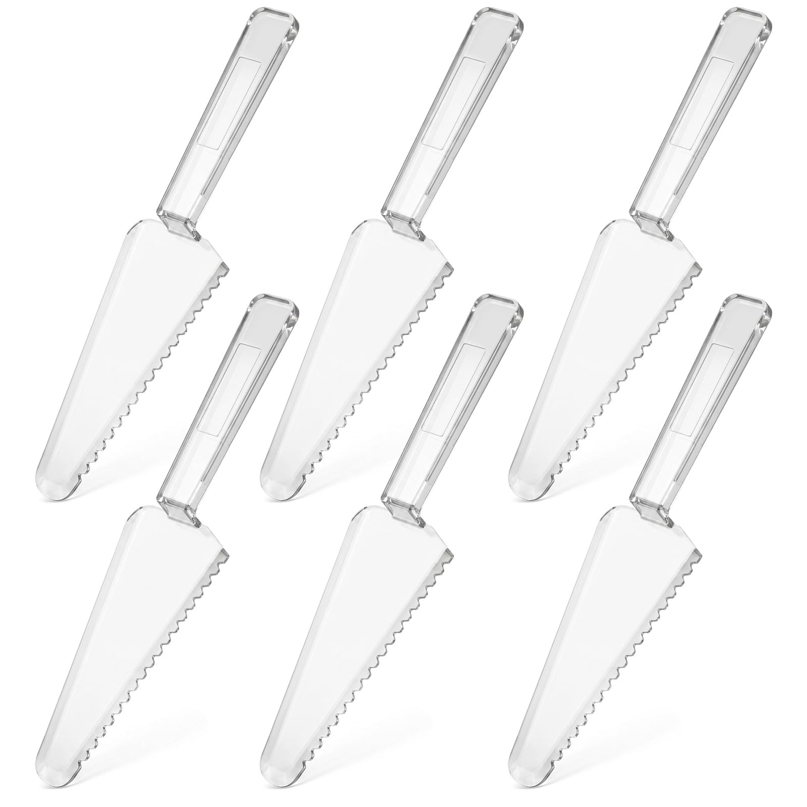 Susade 6Pcs plastic cake cutter set front view