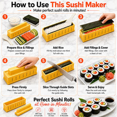 Sushi mold frame base and lid components