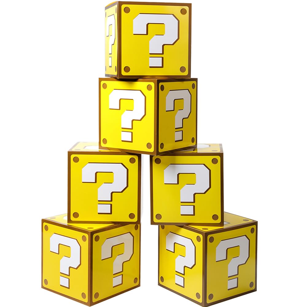 SUYEPER Big Question Boxes 11.8 inch sides 6 pack