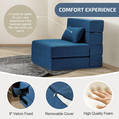 SUYOLS single28 navy blue sofa bed removable washable cover