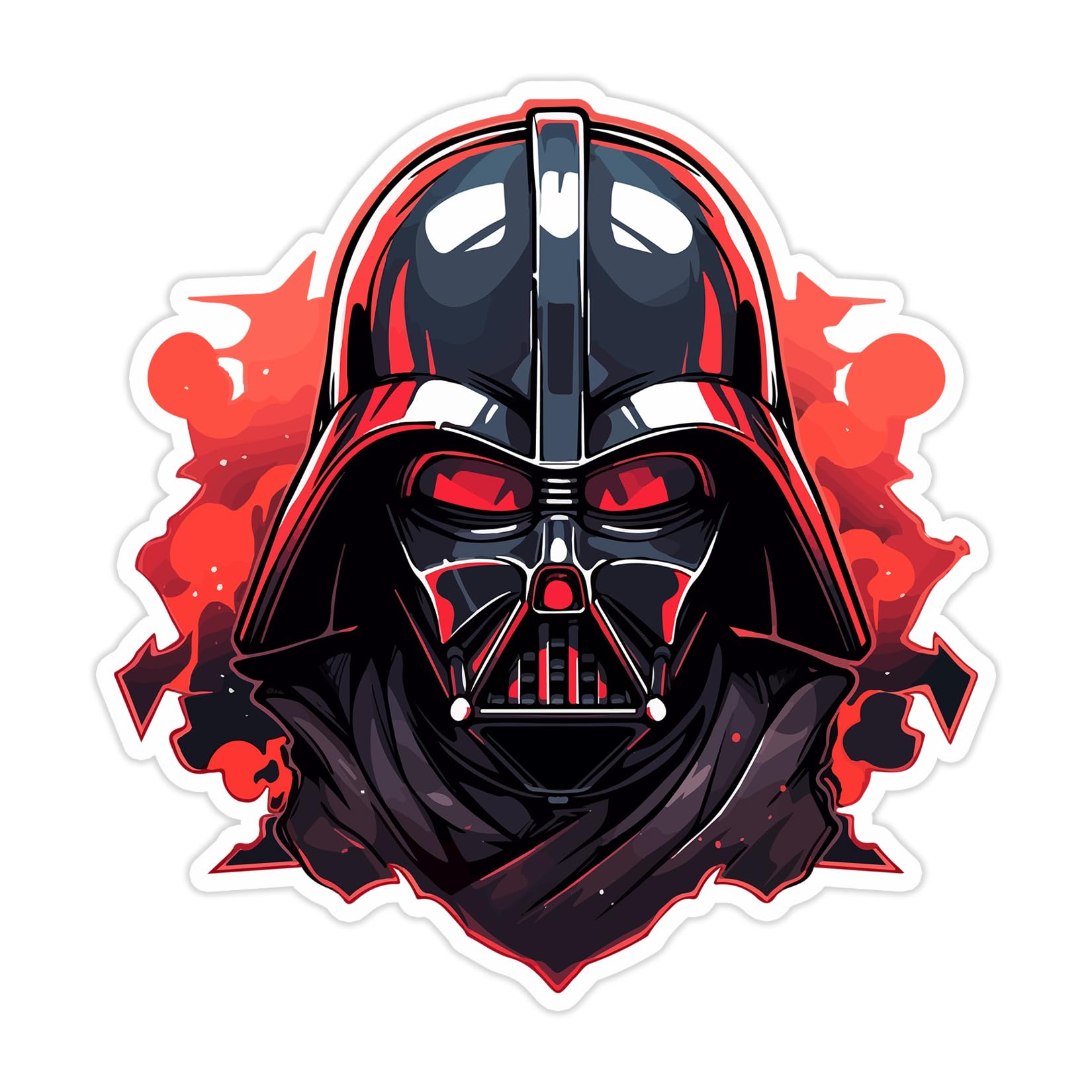 SW Vader Helmet Sticker for notebook car laptop