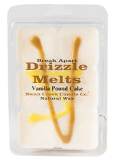 Swan Creek Drizzle Melts Vanilla Pound Cake 4.75 oz package with six cubes