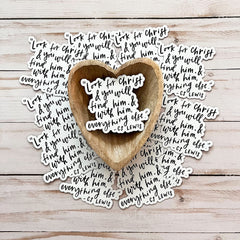 Bible verse magnet for metal surfaces