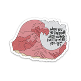 Swaygirls Christian magnets Isaiah 43:2 3.0 x 2.21 inch magnet