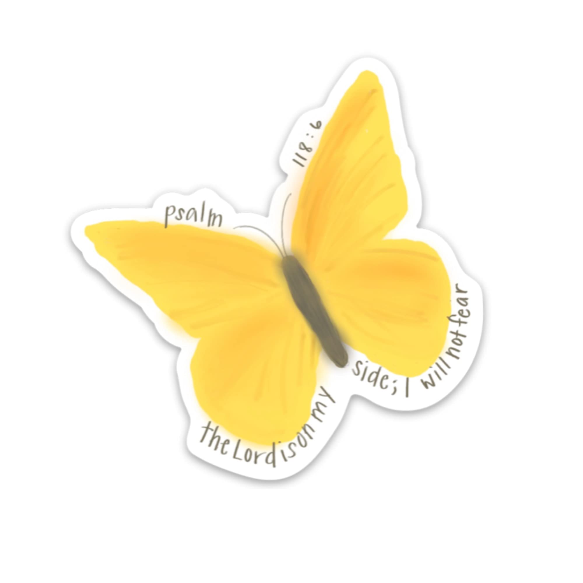 Swaygirls Christian magnets yellow butterfly design for fridge