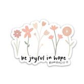 Swaygirls Faith Magnets on refrigerator featuring Romans 12:12