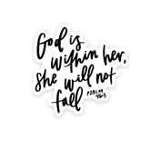 Swaygirls magnets God is within her magnet on a refrigerator