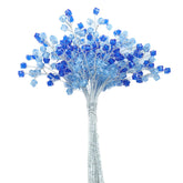 SWEXURY 32 stems acrylic crystal flower branches royal blue
