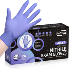 SwiftGrip nitrile exam gloves violet color product image