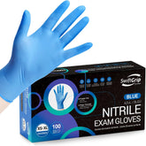 swiftgrip nitrile exam gloves blue packaging