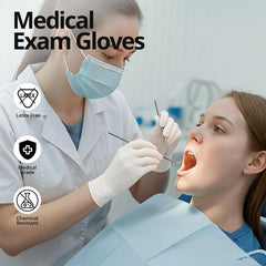 Medium size SwiftGrip nitrile gloves for medical use