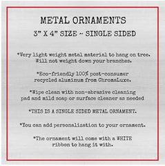 Eco-friendly aluminum ornament by ChromaLuxe for graduation gift