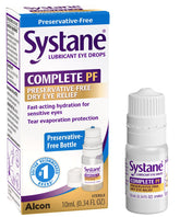 Systane COMPLETE Preservative-Free Lubricating Dry Eye Drops 0.34 Fl Oz bottle