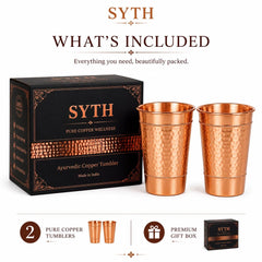 Reusable copper drinkware for daily use