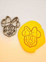 T3D Minnie cookie cutter size 3.21 x 3.45 inches