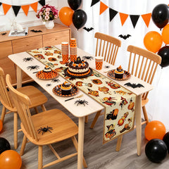13x72 inch table runner polyester linen-like for 4-6 seats