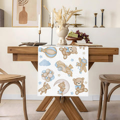 Table runner for indoor outdoor dining and camping