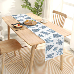 Lightweight polyester linen-like table runner