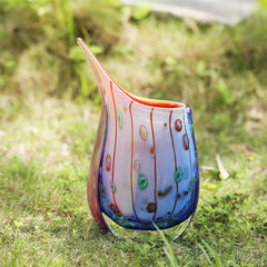 Tabletop Murano glass vase decorative accent