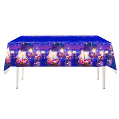 Tablecloth size 71x42 inches for party decor