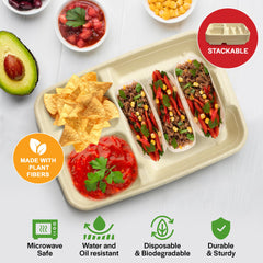 taco plates compatible with soft and hard shells