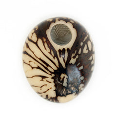 Tagua Nut Pipe Handmade with half polished finish