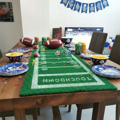 Non-slip backed runner for indoor and outdoor tables