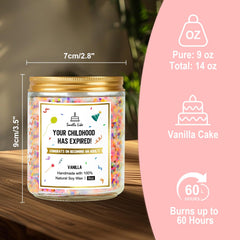 Soy wax vanilla scented candle by Takytao 9-ounce