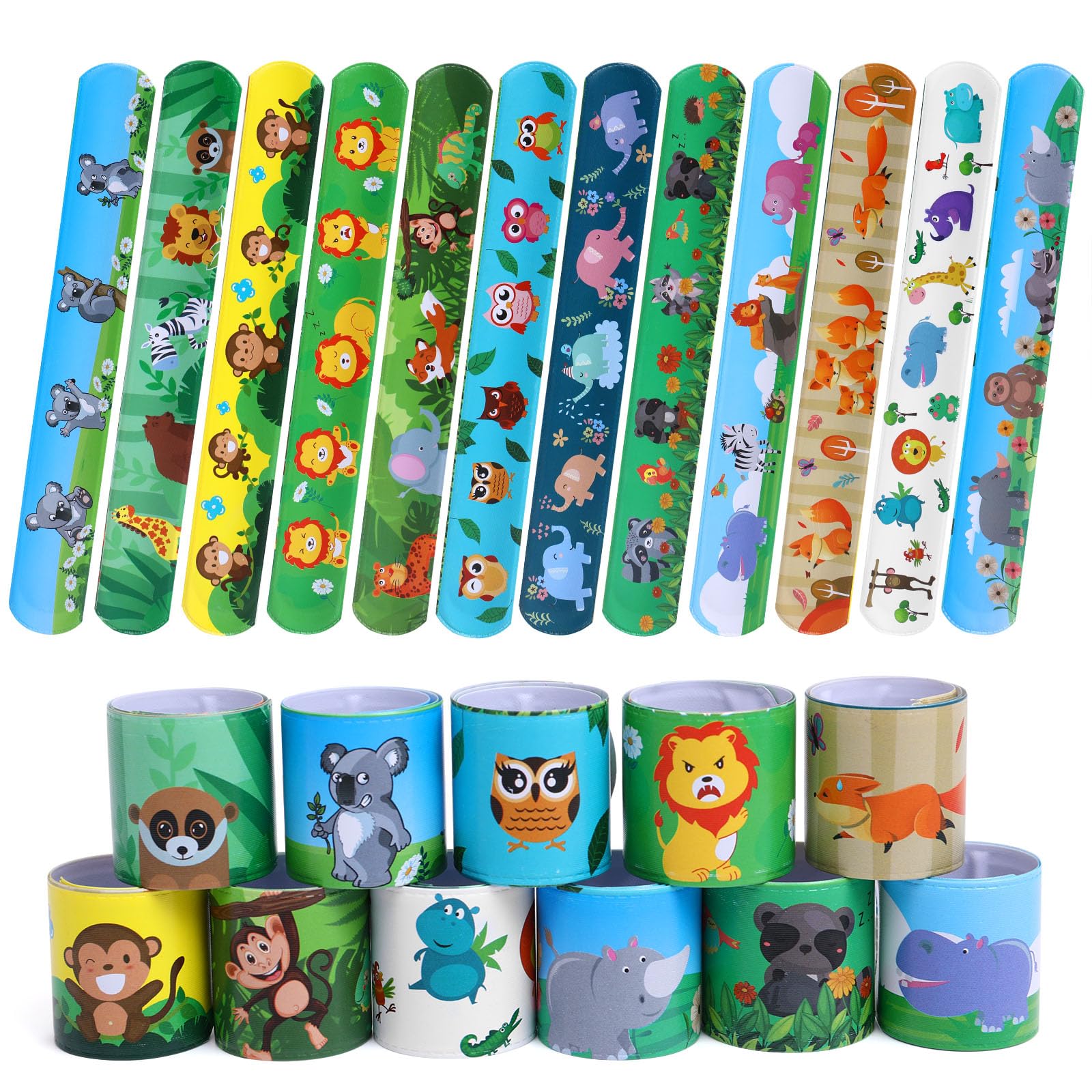 Taoven 48 piece slap bracelets packaging