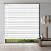 Taplzmg cordless mini blinds 22x48 white vinyl for indoor windows
