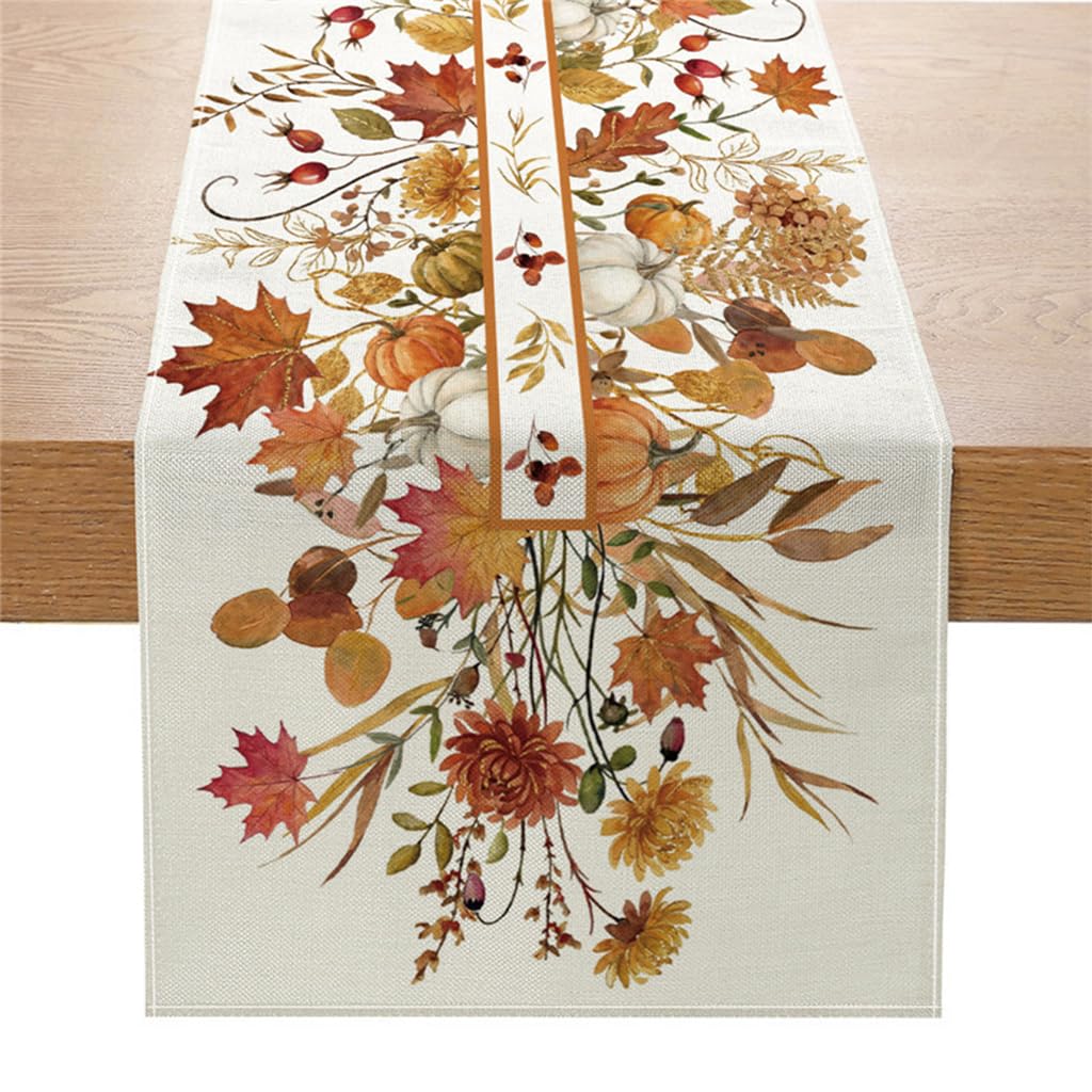 Taskoge table runner 13x72 inch on dining table