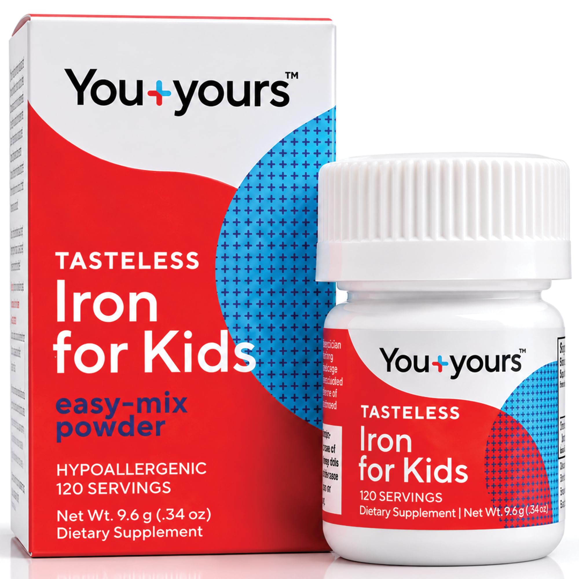 Tasteless Iron for Kids + Toddlers bottle front view