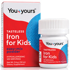 Tasteless Iron for Kids + Toddlers bottle front view