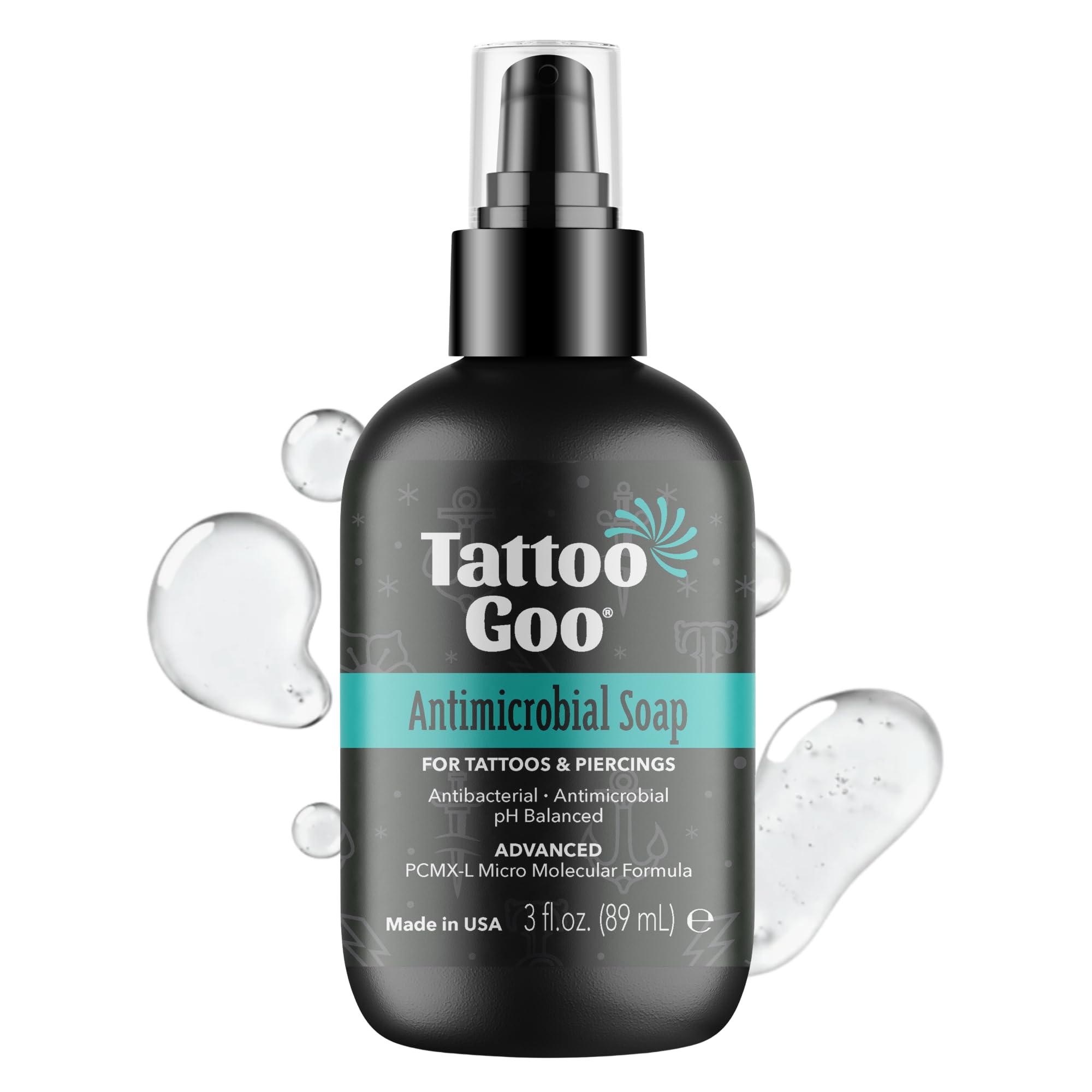 Tattoo Goo Cleansing Soap 3 oz for tattoos and piercings