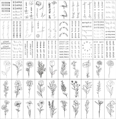 TATUWST inspirational quotes tattoo sheets 30 sheets