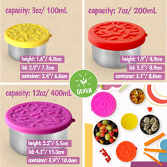 close up Tavva 7oz snack container