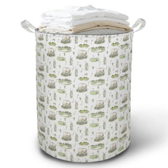 Front view of TAZSWDMM golf laundry basket hamper