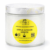 Tchio's Royal Beauty Apple Ginger Spritz candle in a 10 oz frosted glass jar
