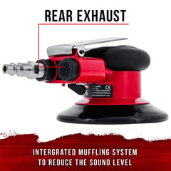 Air inlet 1/4 inch and air consumption 4.5 CFM noted