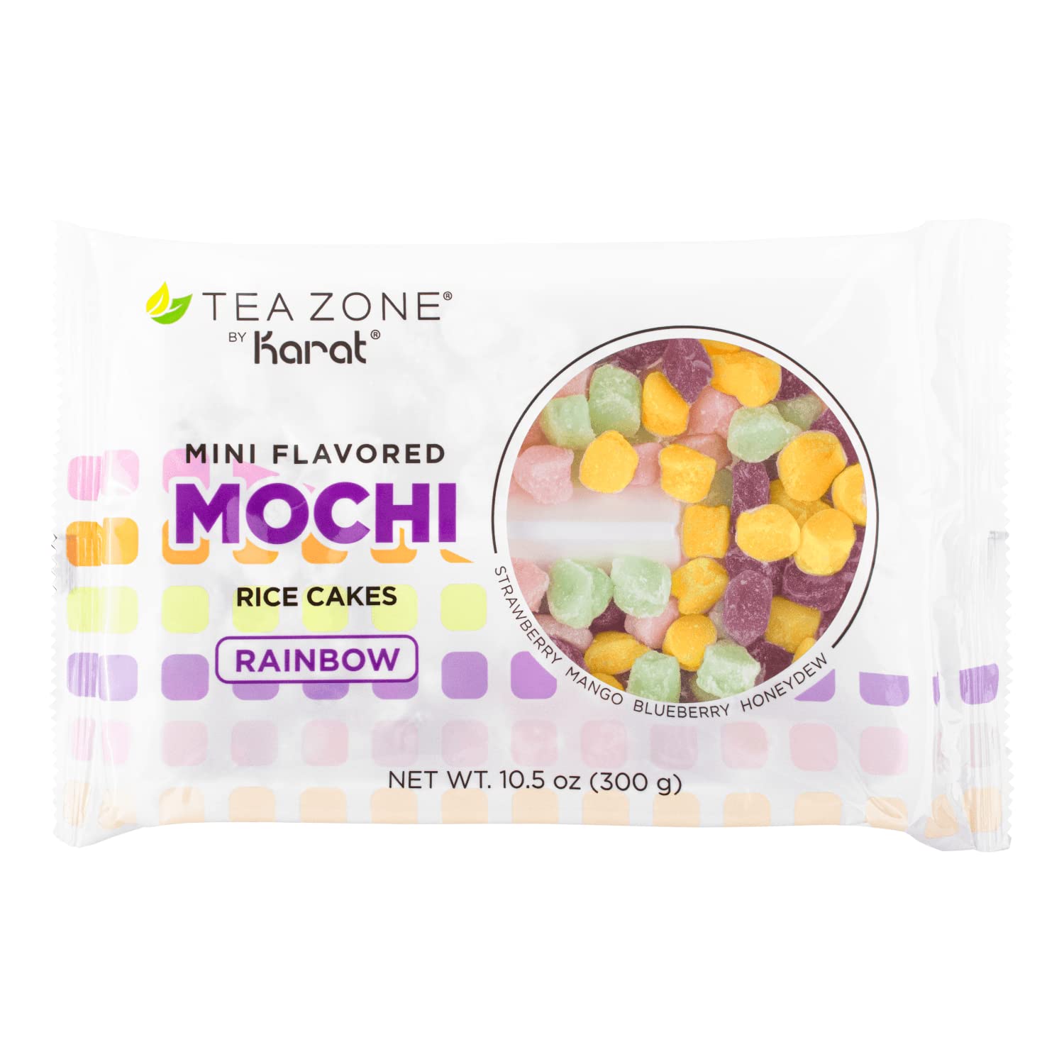 Tea Zone B3007a Rainbow Mini Mochi Bag packaging front view