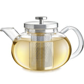 Teabloom Connoisseur Glass Teapot front view 4-cup capacity