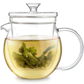 Teabloom Gardenia Glass Teapot with Infuser 27 oz capacity