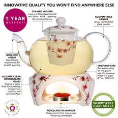 27 oz glass teapot capacity