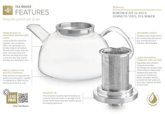 Lid doubles as infuser holder on Teabloom Balance teapot