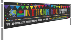 Teacher Appreciation Week banner yard sign 200x48cm polyester decoration
