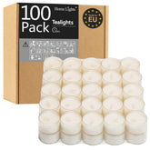 Tealight Candles white 100 pack in clear cup