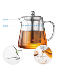 Removable infuser teapot for loose leaf tea TMOST