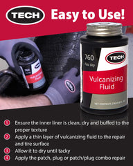 Professional tire repair cement for maintenance tasks